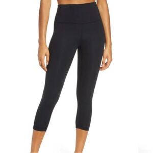 Zella Studio Lite Crop Leggings, Black, Women’s Leggings, Lounge, Size Medium